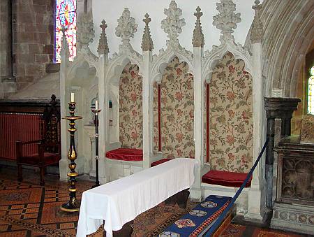 Wimborne Minster - The Sedilla